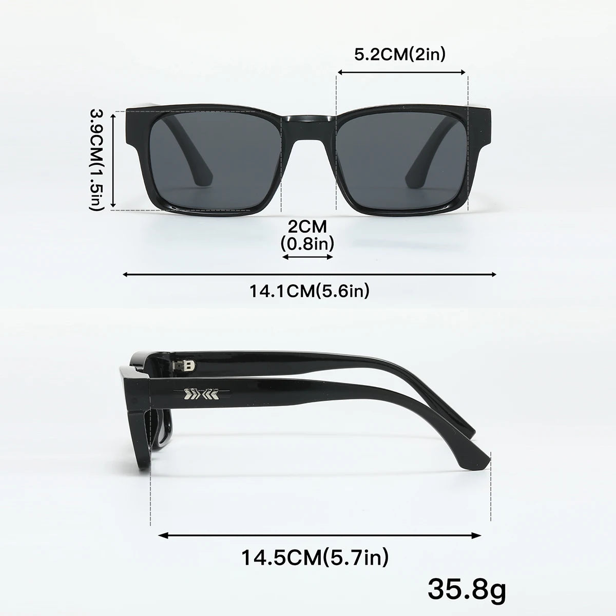Lunettes de Soleil Polarisées Noyau Métal UV400 — Voyage Randonnée Pêche