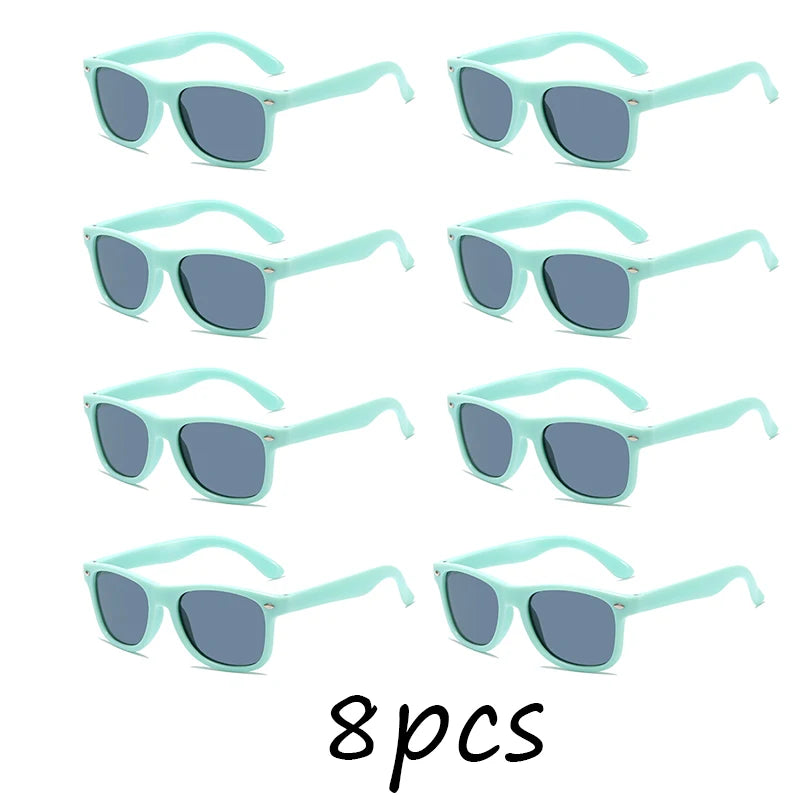 Lunettes de Soleil Enfants Assorties — Pare-Soleil Été Résistant UV Garçon Fille
