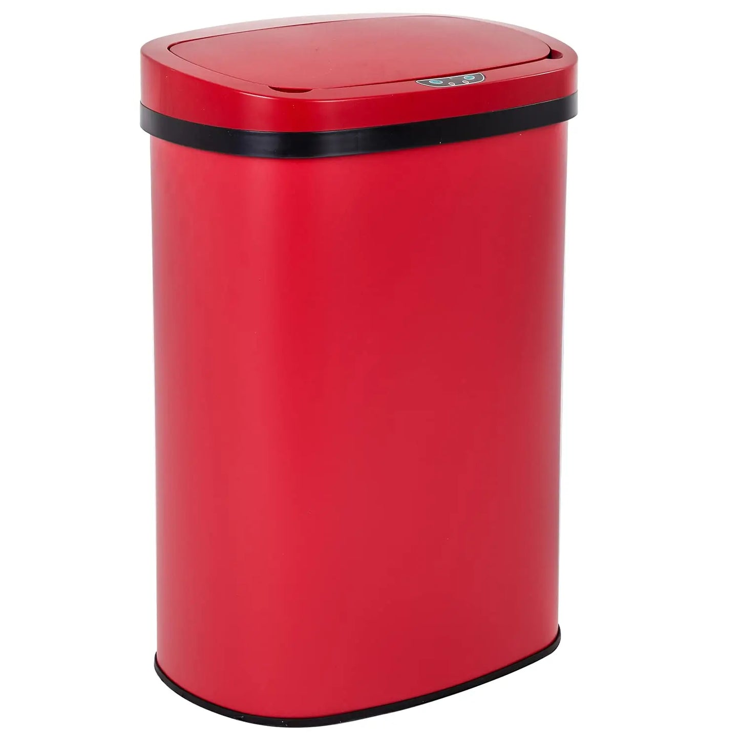 Poubelle 13 gallons avec couvercle automatique sans contact — contrôle des odeurs, design ovale, facile à nettoyer
