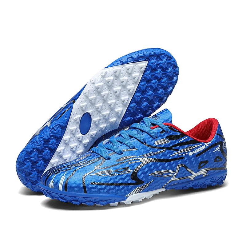 Chaussures de Football TF Unisexe Polyester Basses — Crampons Gazon Synthétique, Ado & Adulte EU 31–44