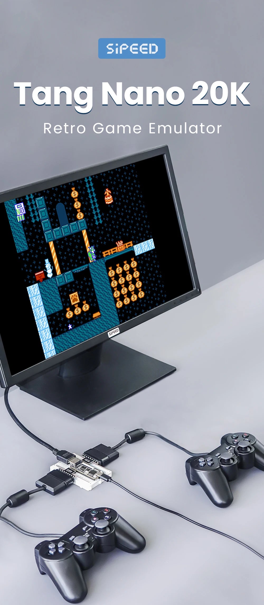 Carte de développement FPGA Sipeed Tang Nano 20K, lecteur de jeu rétro RISCV Linux