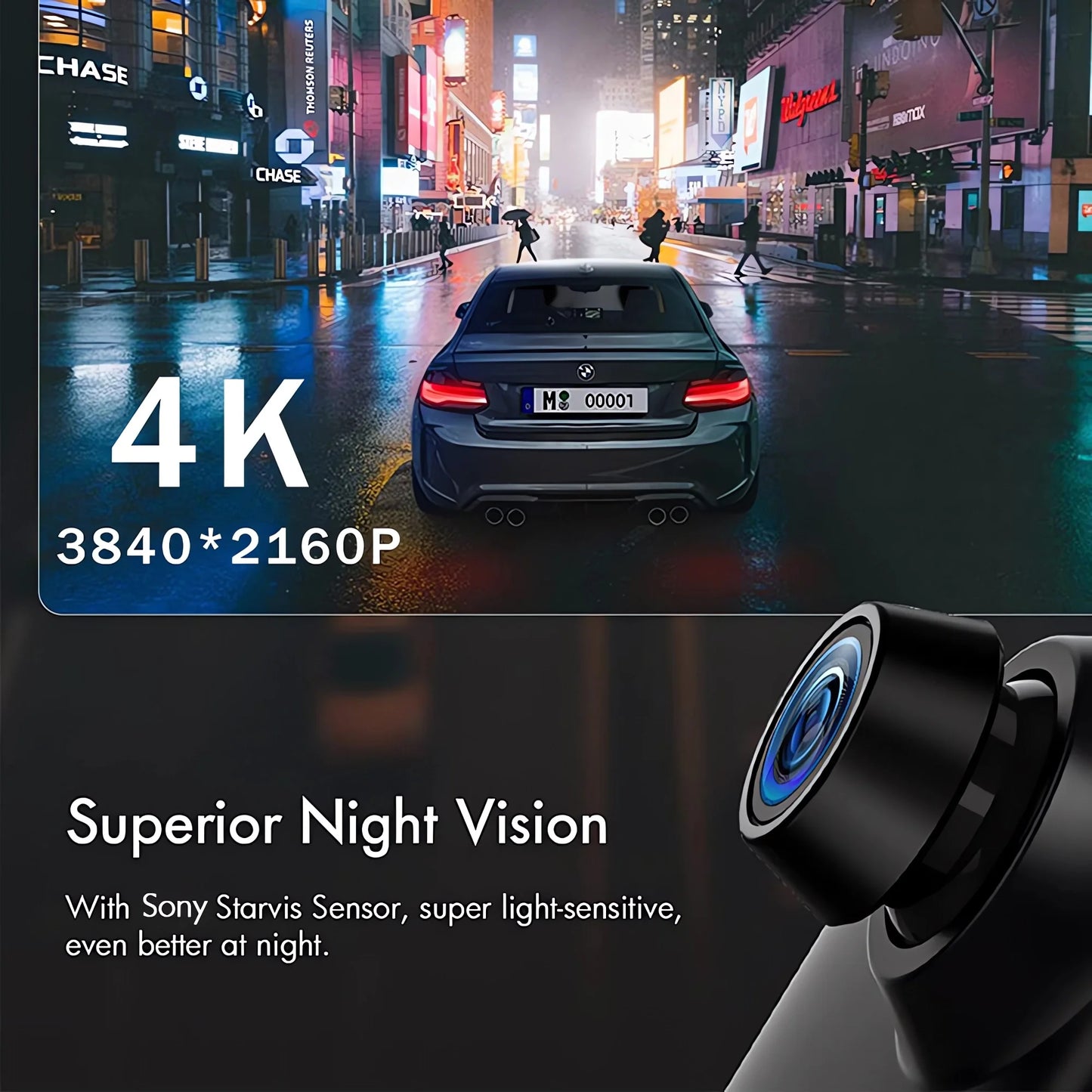 10 "Dash Cam 4K 2160P GPS WIFI voiture Dvr miroir double lentille Dashcam IPS écran voiture caméra lecteur enregistreur flux rétroviseur