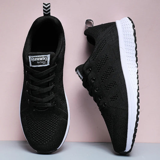 Women's fashion lace-up sneakers, designer women's athletic shoes, breathable shoes, original women's tennis shoes.
