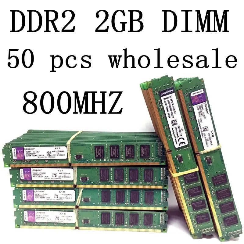 Barrette RAM DDR2 Kingston 2 Go / 4 Go DIMM 667 MHz 800 MHz — PC Bureau