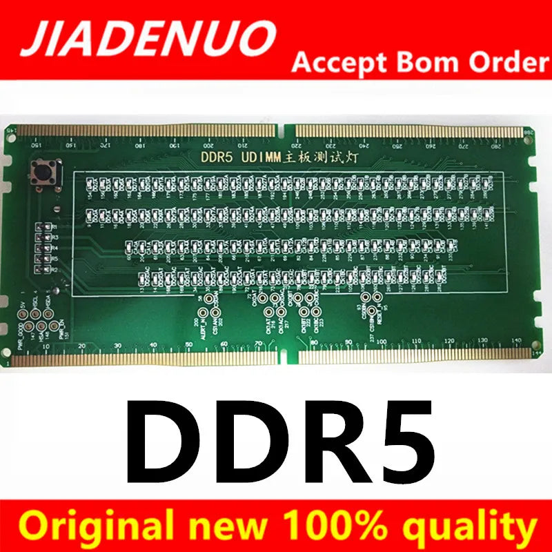 Carte de test d'analyseur de diagnostic SDRAM SO-DIMM, carte de test LED pour ordinateur portable, testeur de connecteurs de mémoire DDR2 DDR3 DDR4 DDR5