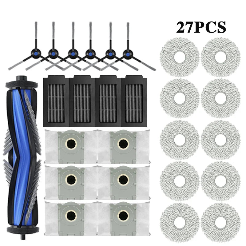 ECOVACS T50 PRO OMNI / T50 OMNI Robot Vacuum Cleaner Spare Parts Main Side Brushes Mop Cloths HEPA Filters Dust Bags Accessories