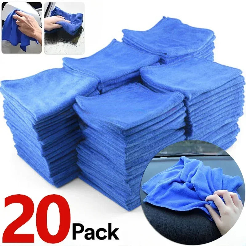 Car Wash Microfiber Towels, Drying Cloth, Household Cleaning Rags, Auto Detailing Polishing Cloth, Home Cleaning Tools, 1-20PCS