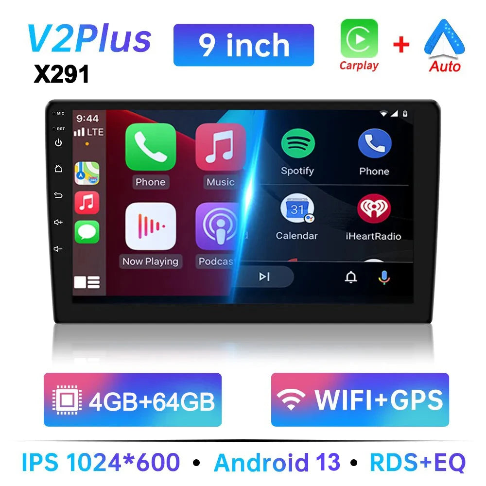 7/9/10 inch Universal Android 13 Car Stereo 64G Android Car Radio 2 Din Car Radio GPS BT Multimedia Center Smart Car Systems