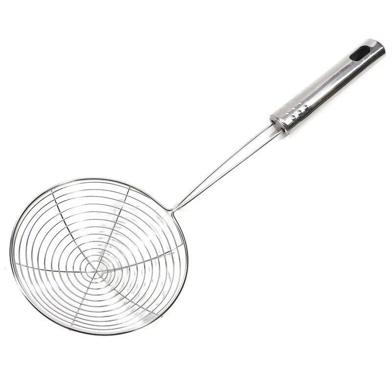 Passoire à frire en acier inoxydable, cuillère à frites, écumoire en treillis métallique, passoire, cuillère à friteuse, tamis, fournitures de cuisine, 1/3/5 pièces