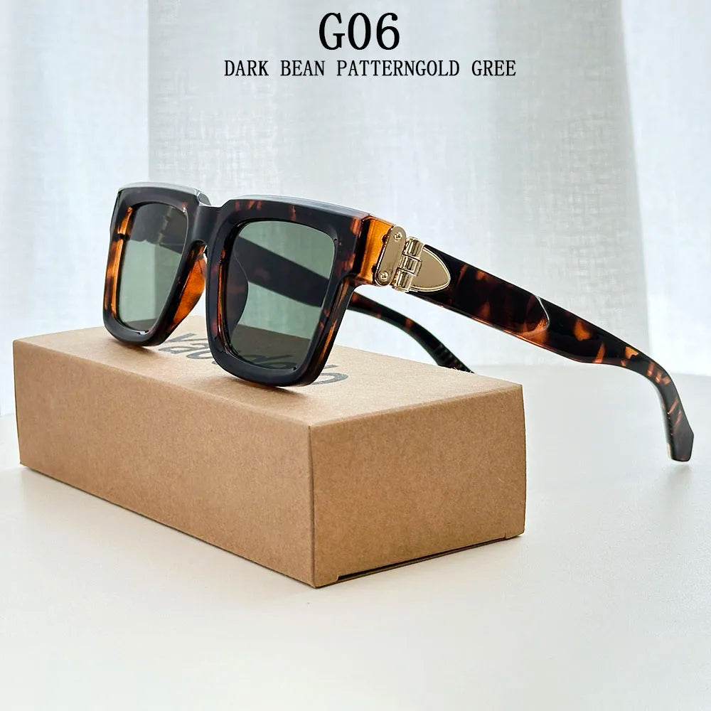 2026 Square Sunglasses Women Fashion Vintage Luxury Sunglasses Men Fashion Eyewear Gafas De Sol Hombre Luxury Women's Sunglasses