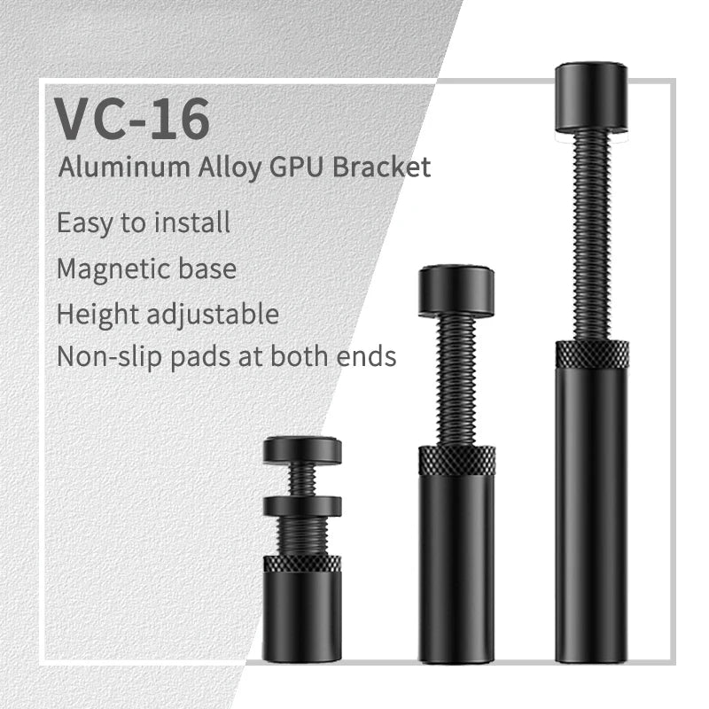 Support de carte graphique GPU, cadre de Support VGA, fond télescopique en aluminium et métal pour boîtier ITX MTX ATX, carte graphique