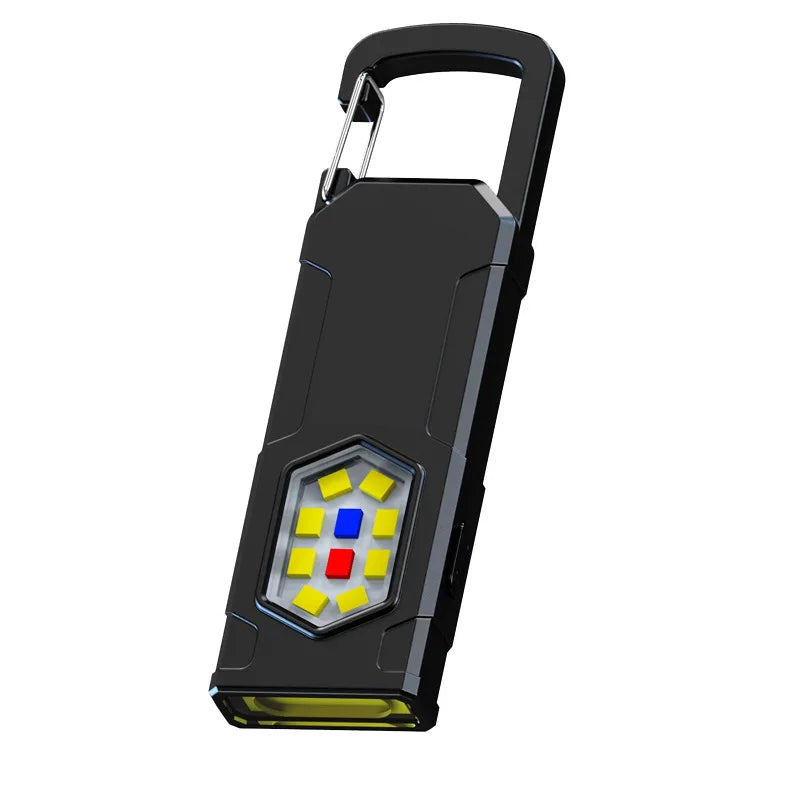 Lampe de travail tactique portable, outil EDC, mini lampe torche LED, outil de camping et de randonnée en plein air, lampe torche molle, rechargeable par USB