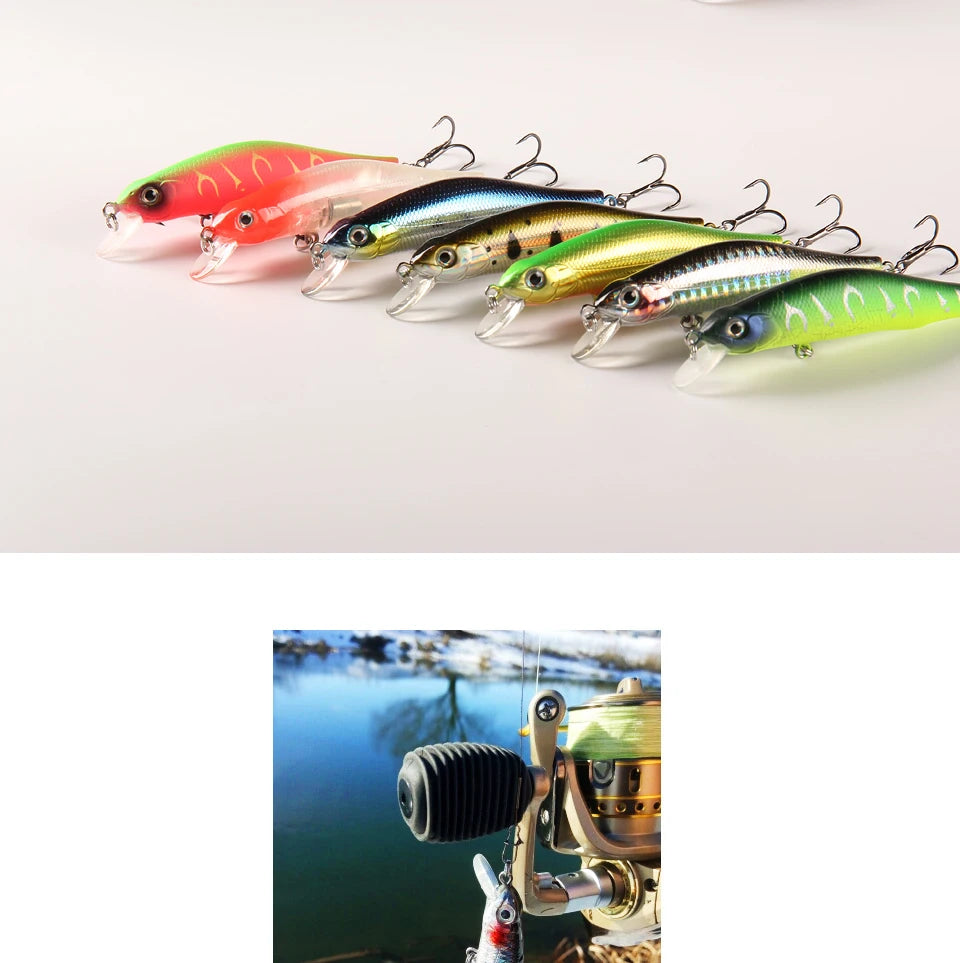BEARKING 80mm 8.5g qualité professionnelle aimant poids leurres de pêche vairon manivelle modèle chaud appâts artificiels attirail