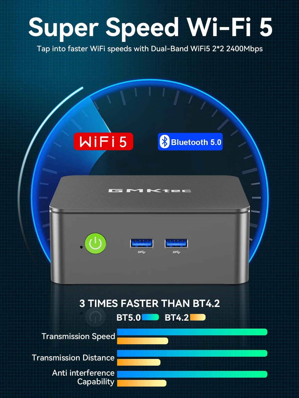 GMKtec G3S Mini PC Intel Alder Lake N95 Windows 11 Pro Mini PC 8GB DDR4 128/256GB PCIe M.2 SSD WiFi 5 BT5.0 ordinateur de bureau