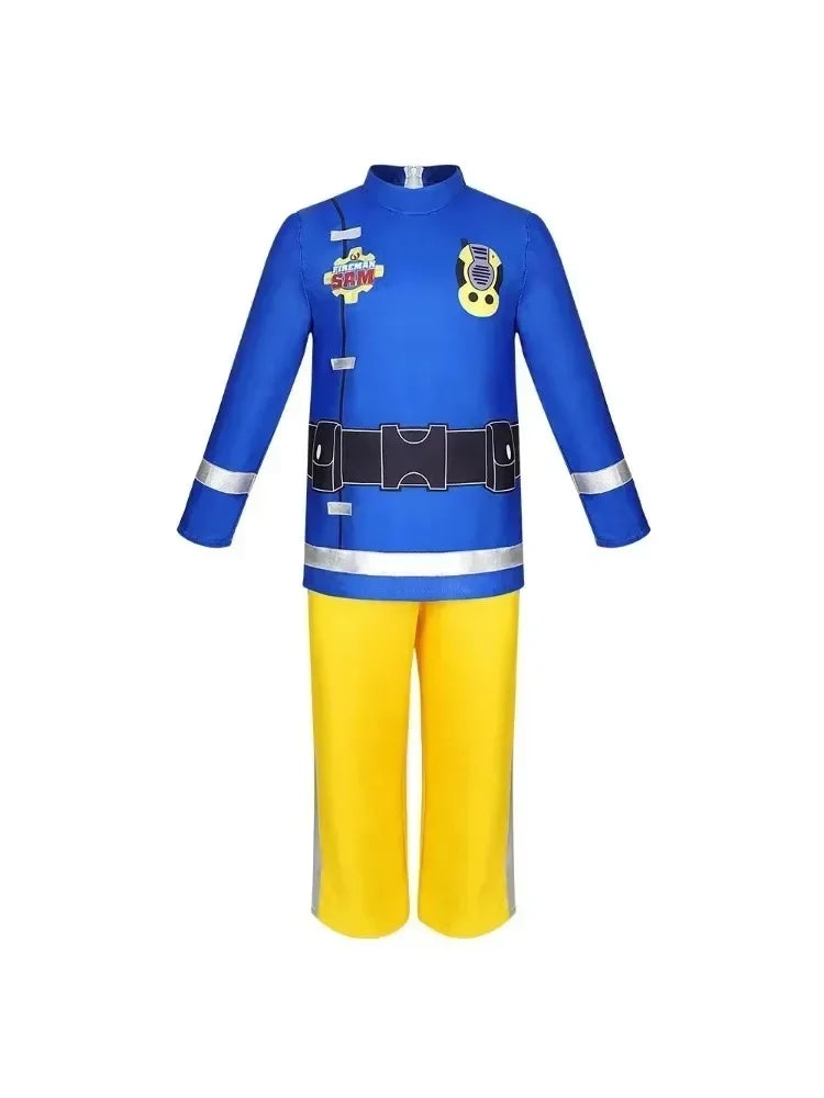 Disfraz de Cosplay de Sam el Bombero para niños, Disfraz de Halloween, Regalo de Cumpleaños