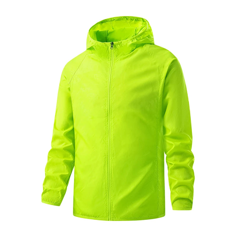 LNGXO Waterproof Hiking Jackets for Men and Women, Sun Protection Windbreaker, Camping Climbing Rain Coat, Unisex Portable Clothing