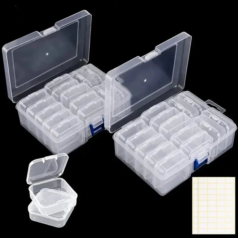 Boite en Plastique Transparente — Organisateur Rangement Multifonction