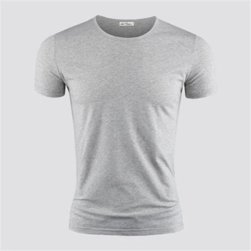2026 hommes T-Shirt couleur Pure col en V à manches courtes hauts T-Shirts hommes T-Shirt collants noirs homme T-Shirts Fitness pour vêtements masculins