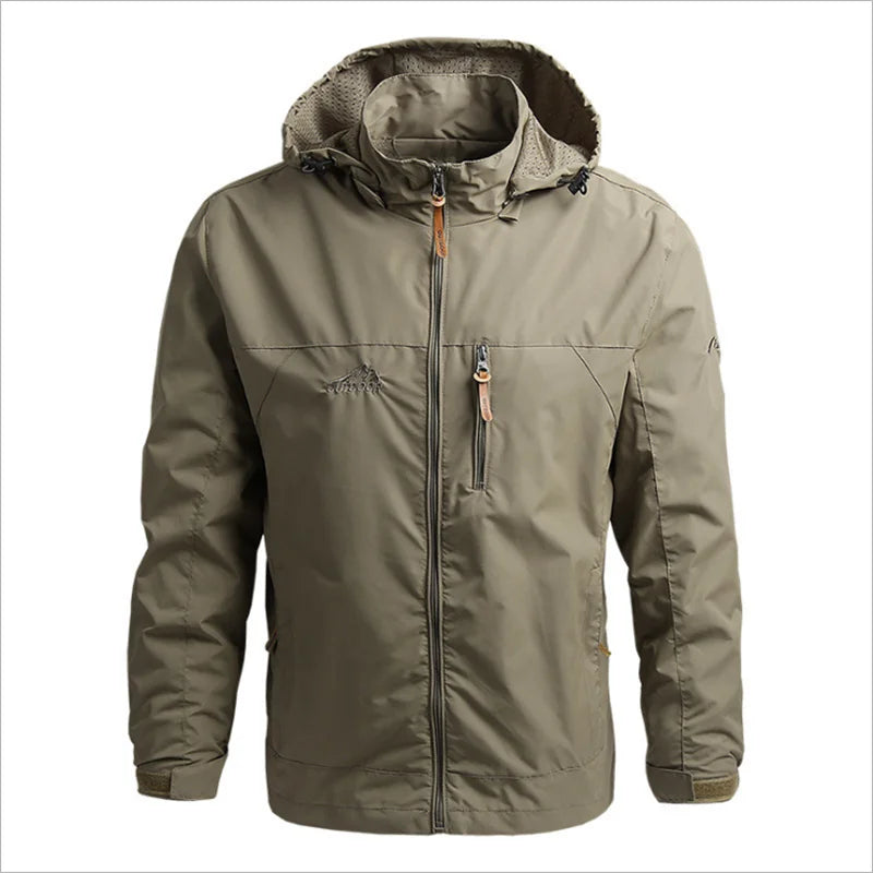 Vestes coupe-vent imperméables pour hommes et femmes, veste tactique décontractée pour randonnée, multi-poches, à capuche, pour la pêche