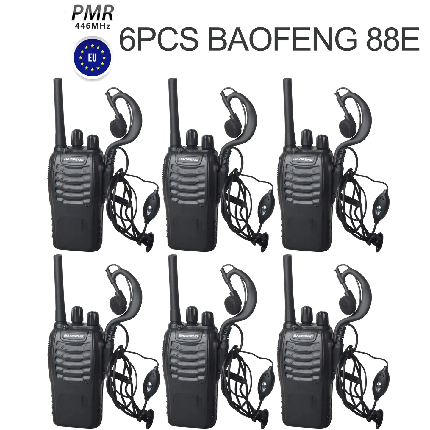 Fabricant Original Baofeng 2 4 6 Pack BF - 88E 5W talkie-walkie 10KM communication longue distance ultra-longue veille voyage sur route