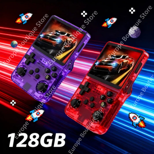 Console de jeu rétro portable 3,5" IPS — 64/128 Go, 20000+ jeux, émulateurs rétro, vente en gros
