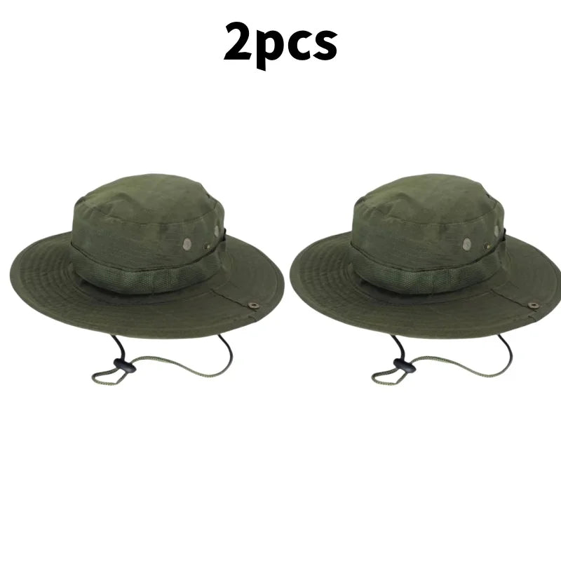 Chapeau de soleil pour hommes et femmes, casquette de Camouflage, pour Sports de plein air, seau, pêche, randonnée, chasse, 60CM