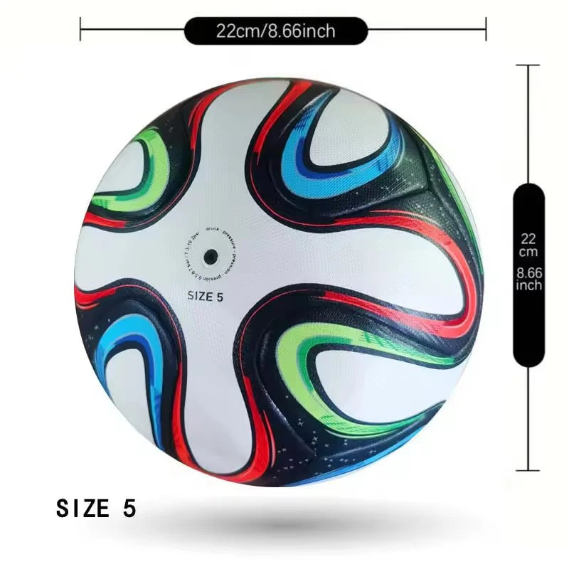 Ballon de Football PU Taille 5 Renforcé — Professionnel Entraînement & Match Équipe