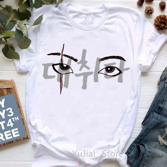 T-shirt graphique imprimé pour femmes — vêtements décontractés, mode, été, manches courtes