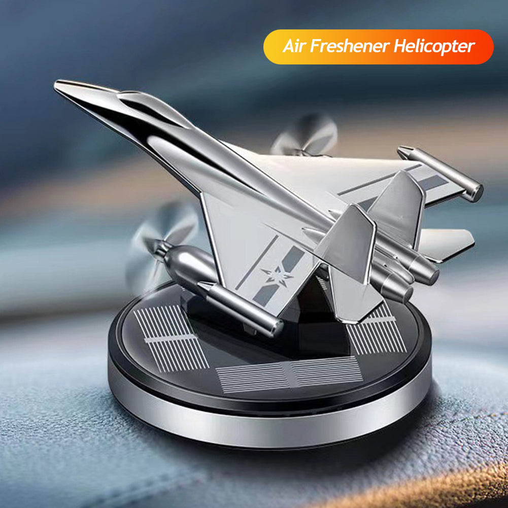 Parfum de voiture aromathérapie voiture énergie solaire désodorisant de voiture avion rotatif aromathérapie diffuseur d'huile parfum durable