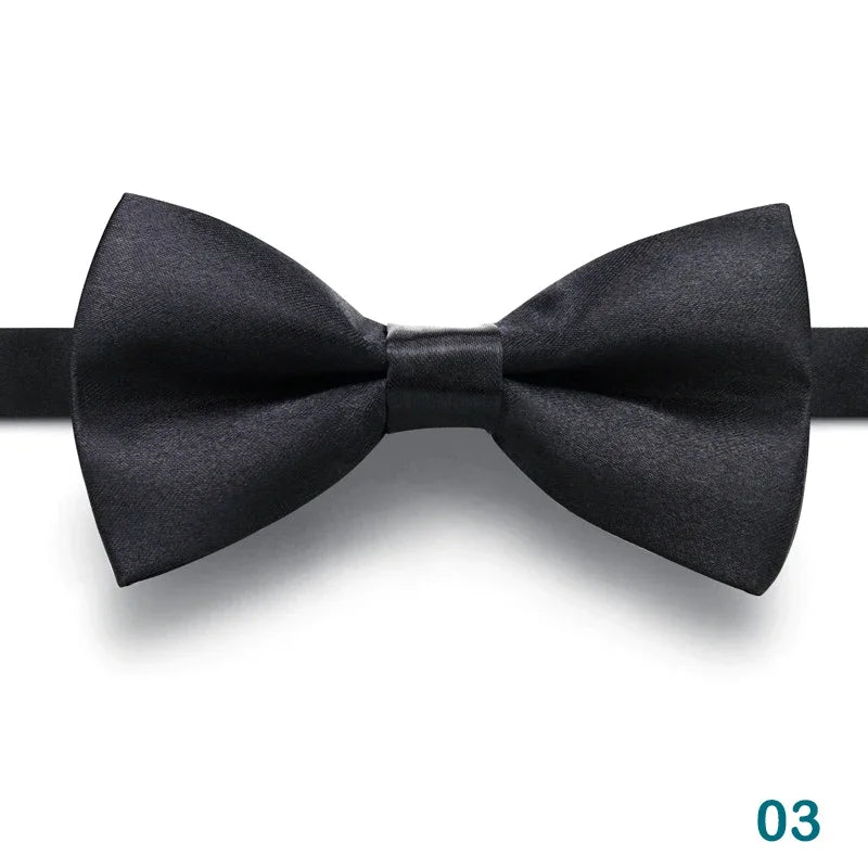Nœud Papillon Homme Mariage Réglable Classique — Noir Double Cravate Cadeau Affaires