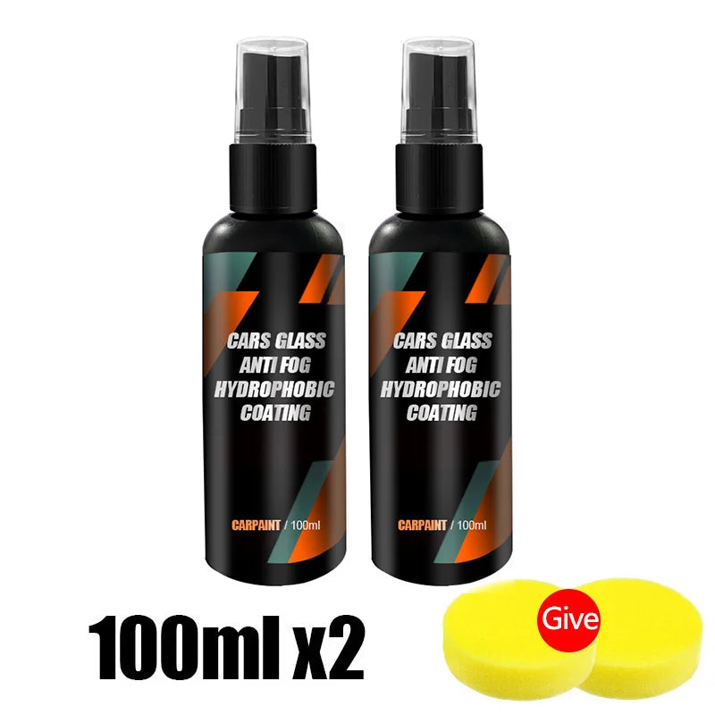 Spray hydrofuge pour voiture, revêtement Anti-pluie pour voiture, verre hydrophobe, liquide Anti-pluie, masque miroir pour pare-brise, âge chimique automobile