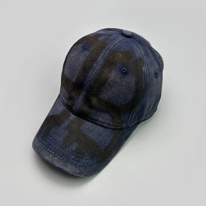Casquette de baseball graffiti spray vintage délavée — hommes, femmes, hip hop, streetwear