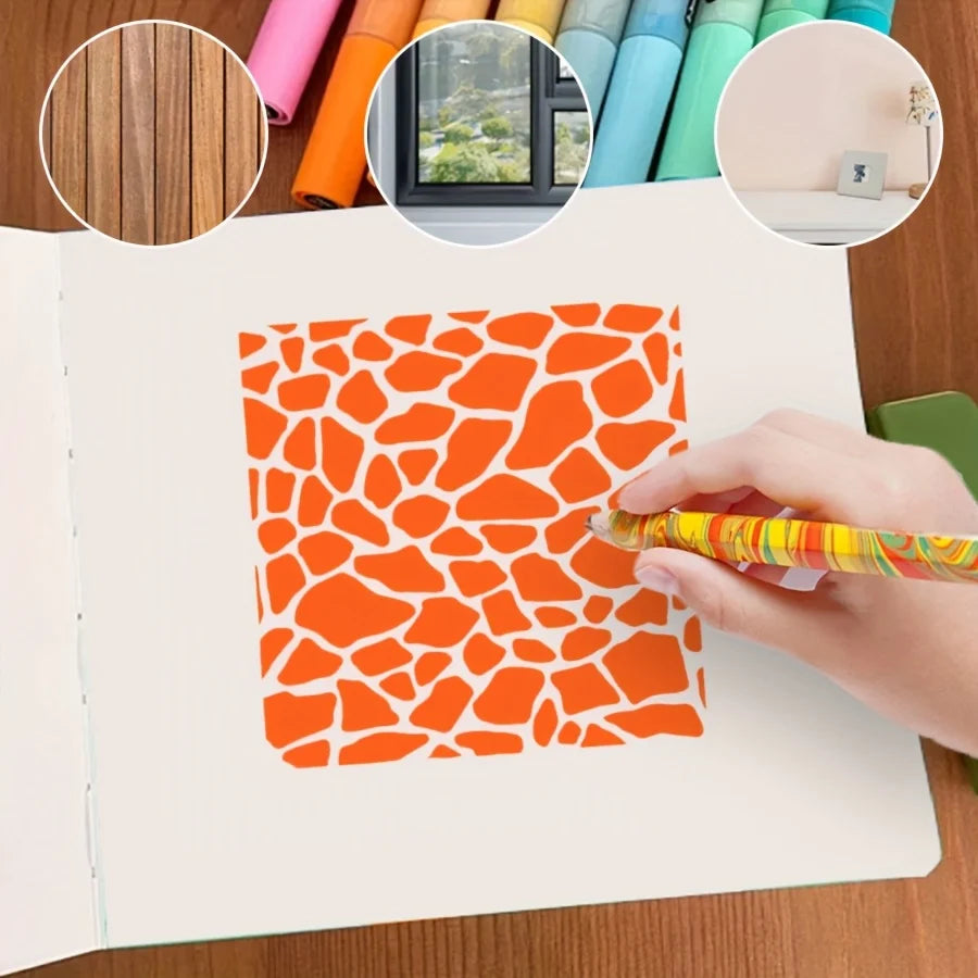 Juego de 12 plantillas de plástico reutilizables de 5,9 x 5,9 pulgadas, adecuadas para arte, álbumes de recortes y decoración del hogar, plantillas de pintura multiusos para paredes, suelos, azulejos y lienzos