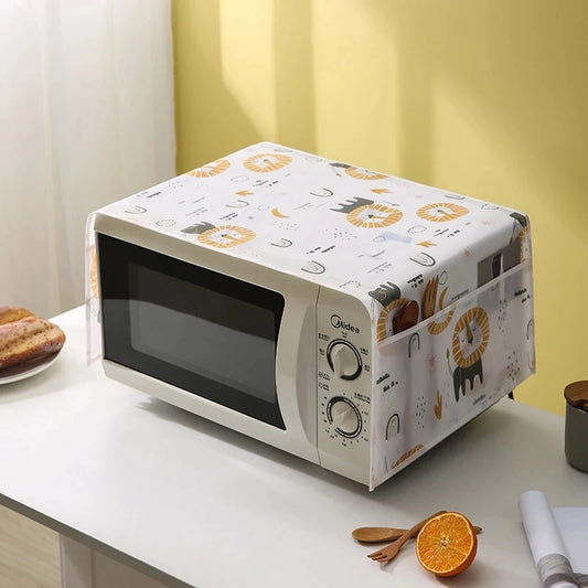 Dustproof Waterproof Microwave Oven Cover, Side Storage, Home Printing Surface, Oil-resistant Appliances, High Quality Environmental Protection