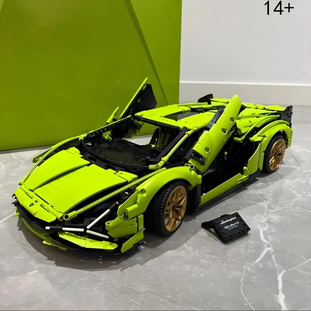 Lambo Sian – 42115 3696 bloques de construcción técnicos, piezas, compatibles con ladrillos MOC, modelo de coche deportivo para