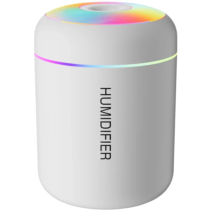 180ML USB Electric Mini Air Humidifier, Aroma Diffuser, Essential Oil Purifier, Aromatherapy Mist Maker with Lights for Car, Home, Bedroom