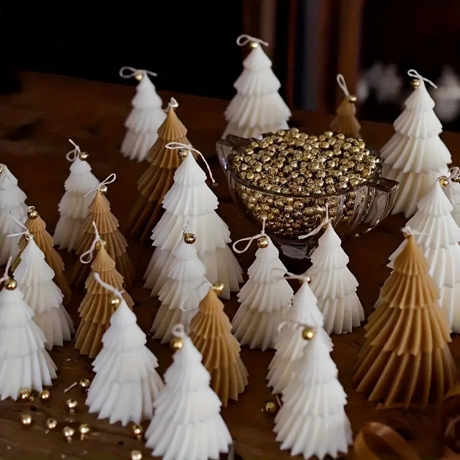 Christmas Tree Silicone Mold, DIY Gypsum Cement Christmas Tree Shape, Silicone Resin