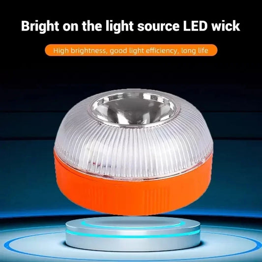 Balise d'urgence pour voiture, 2 Modes d'éclairage, batterie Version, stroboscope à Induction, voyant d'avertissement clignotant