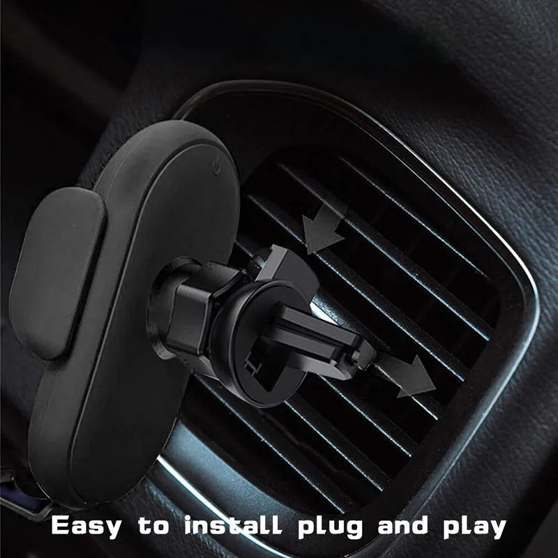 30W Wireless Car Charger Mount, Air Vent Phone Holder, Rotatable, Smart Infrared, Fast Wireless Charging