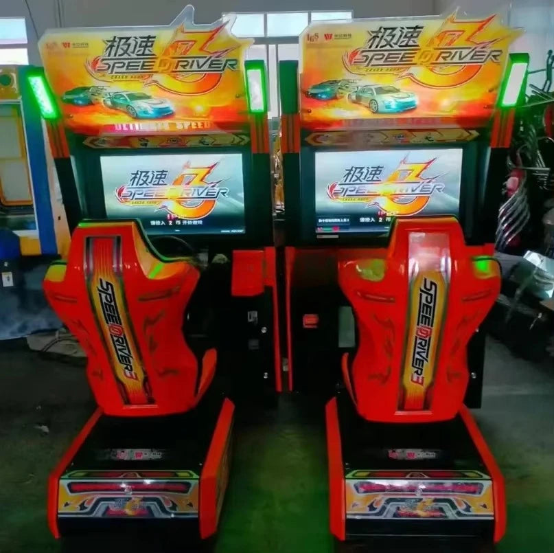 Jeux de Conduite Arcade à Pièces pour Enfants — Voitures de Course, Vidéo Cool