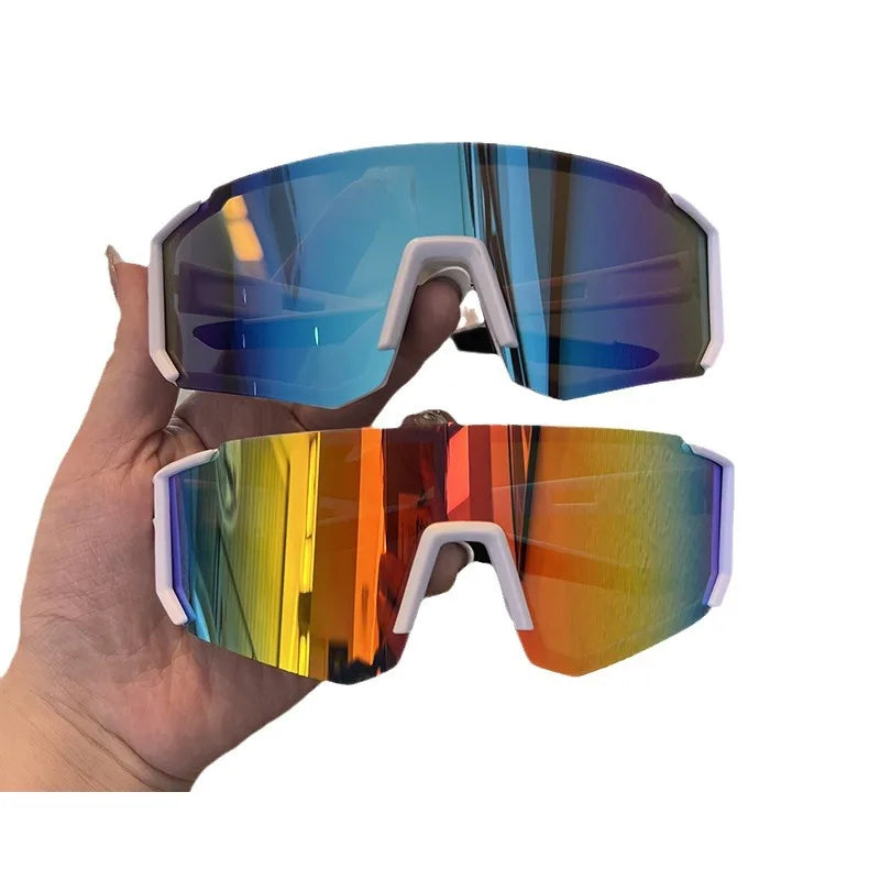 1/2 piezas gafas de sol de ciclismo para mujer UV400, protector antisarena para ojos, gafas de sol deportivas al aire libre, gafas de protección antirradiación, lentes