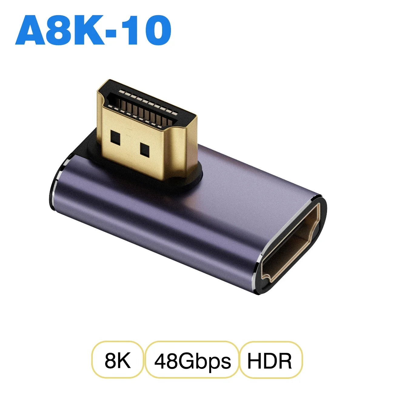 Convertisseur mini micro HDMI vers HDMI 2.1 — 48Gbps, 8K60Hz, 4K120Hz, projecteur, HDTV