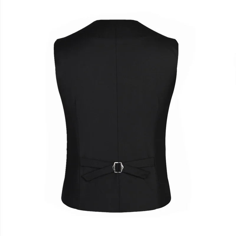 Robe gilets pour hommes coupe ajustée hommes costume Gilet Homme Gilet Homme décontracté sans manches formelle affaires veste grande taille M-6XL