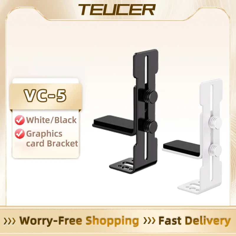 TEUCER VC-5 châssis position du ventilateur GPU cadre de Support en acier inoxydable Support de carte vidéo empêcher l'affaissement pour RTX 4090 4080