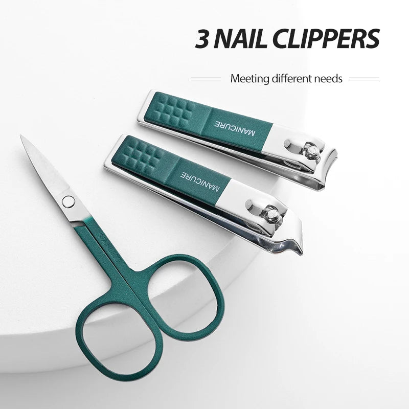 Ensemble de ciseaux à ongles pour hommes et femmes — coupe-ongles, outils beauté, manucure, ménage, portable, 6 pièces
