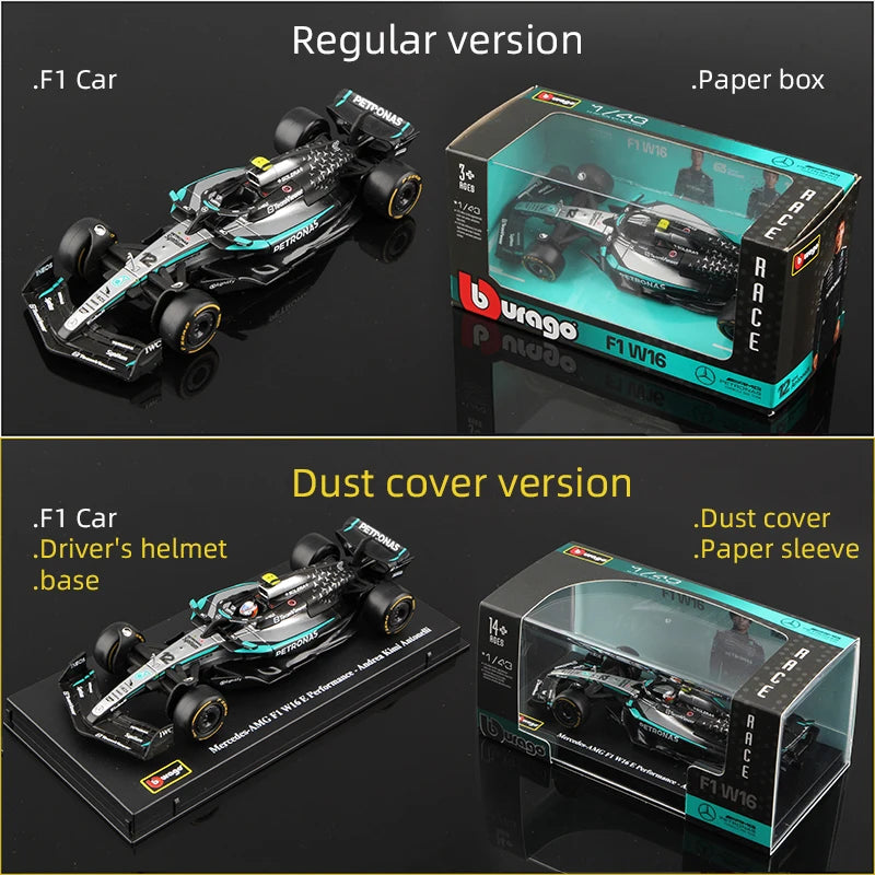 Modèle réduit F1 1:43 métal moulé sous pression 2025 — voiture de course, collection, jouet