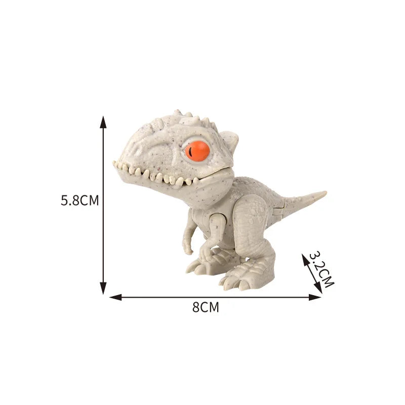 Dinosaure jurassique Triceratops tyrannosaure, modèle de jouets pour enfants, dinosaures créatifs pour mordre les doigts, jouet interactif, cadeau pour garçon