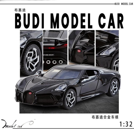 1:32 Scale Alloy Car Model, Bugatti La Voiture Noire Toys, Diecast Metal Sport Car Model, Vehicles, Models, Gifts for Boys, Collection