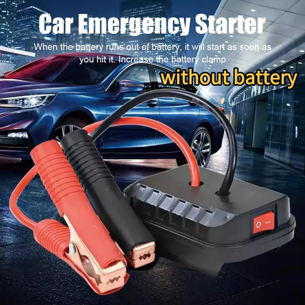 Lithium Battery Converter for Car, Charger Clip, Auto Starter for Makita Booster, Cable Adapter, Emergency Power DIY Tools
