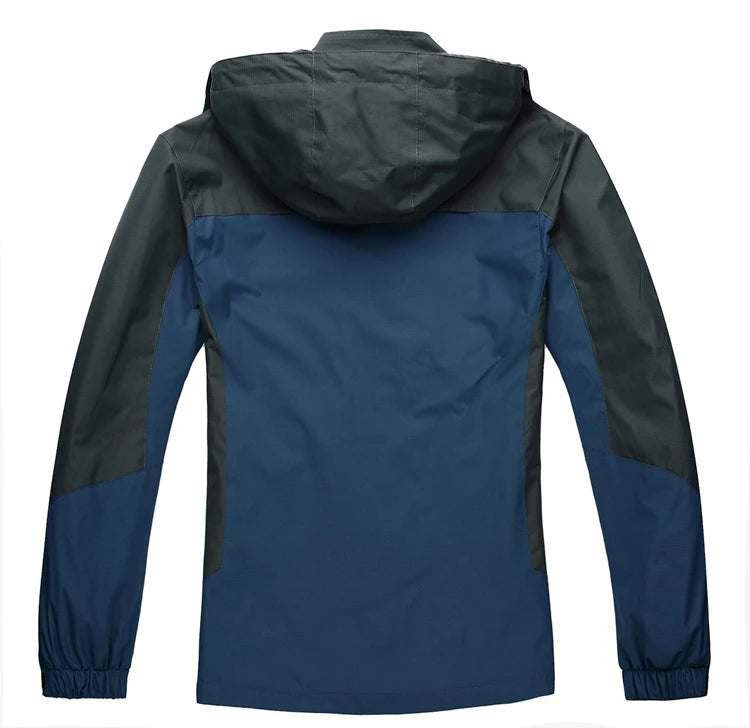 TRVLWEGO Camping randonnée veste hommes automne Sports de plein air manteaux escalade Trekking coupe-vent voyage imperméable vestes noir